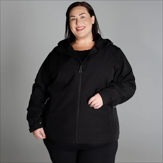 Women’s Plus Size 1X-6X  Micro Fleece Soft Shell  Updated Jacket Coat Spring or Fall Outerwear