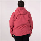 Red hooded jacket from Womens Plus Size Micro Fleece Soft Shell Spring Fall Outerwear
