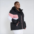 Black pink and white insulated winter ski jacket for women from Snow Country Outerwear
