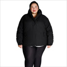 Black puffer jacket from Snow Country Outerwear Women’s Plus Size Fortress Winter Ski Coat