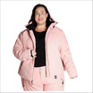 Woman in pink Snow Country outerwear Plus Size Vail Ski Coat Jacket for women