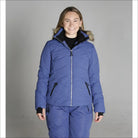 Blue ski jacket and pants from Snow Country Outerwear Womens Vail Winter Ski Coat