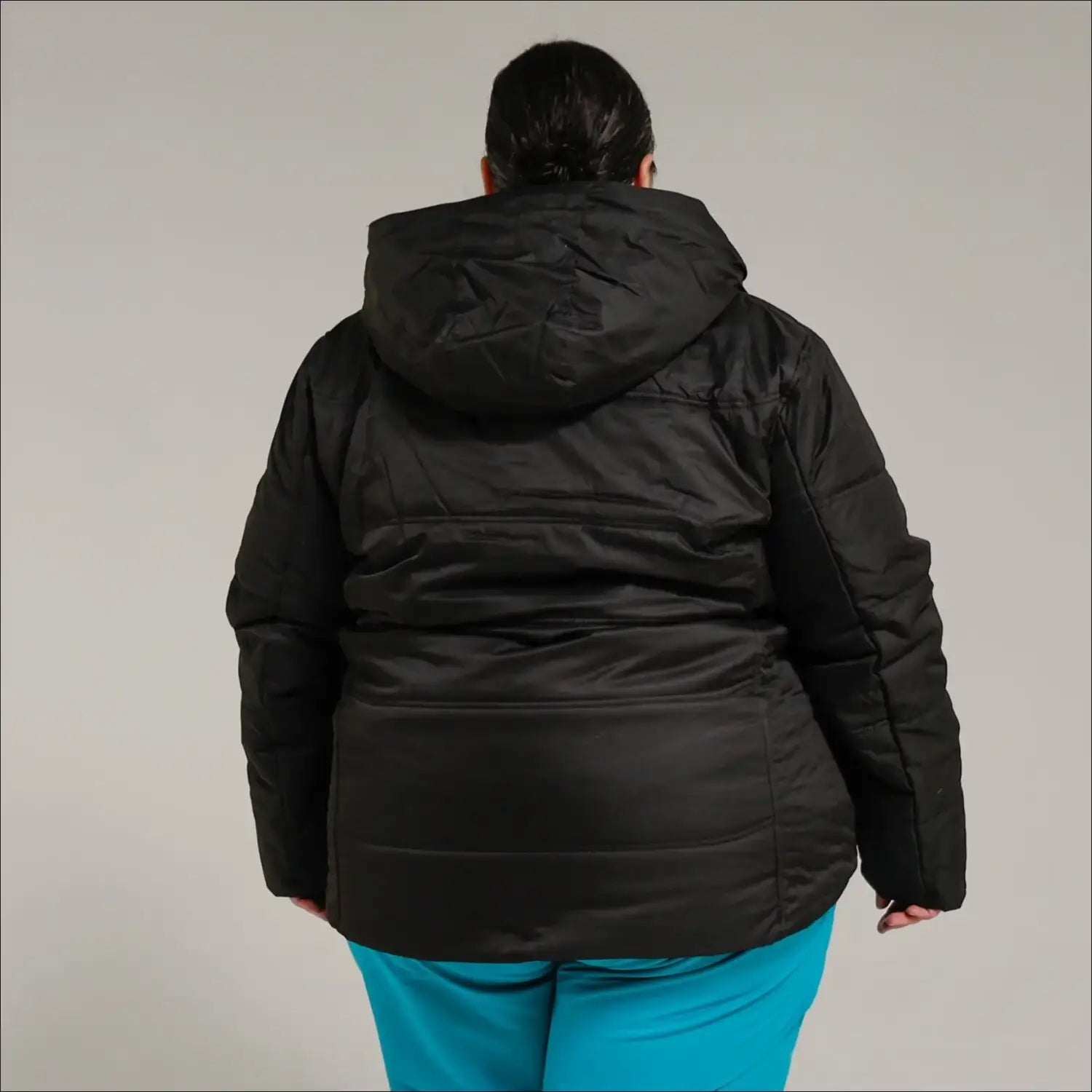 Black hooded puffer jacket from Snow Country Outerwear Womens Aspen Ski Coat