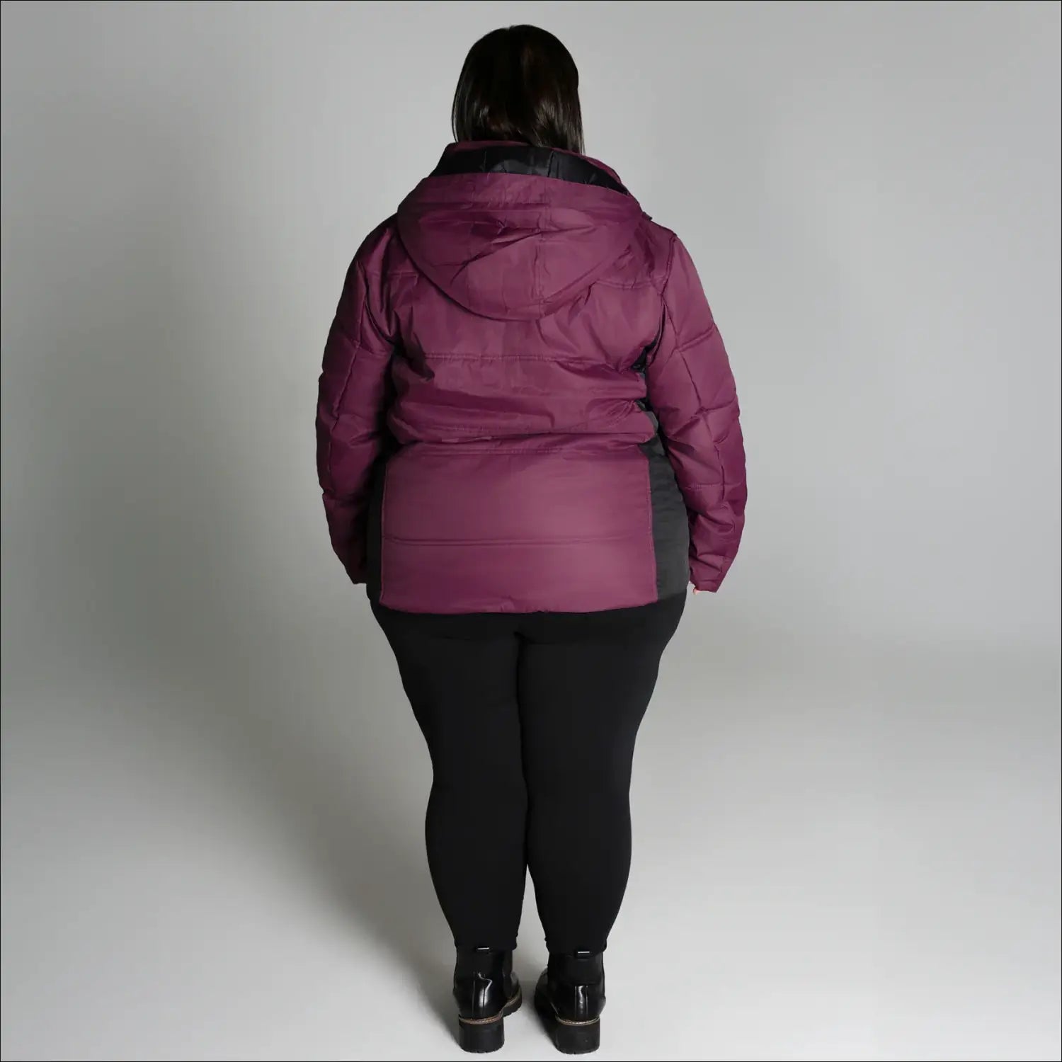 Burgundy hooded puffer jacket from Snow Country Outerwear Womens Aspen Ski Coat
