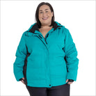 Teal puffer jacket from Snow Country Outerwear Womens Aspen Ski Jacket Coat