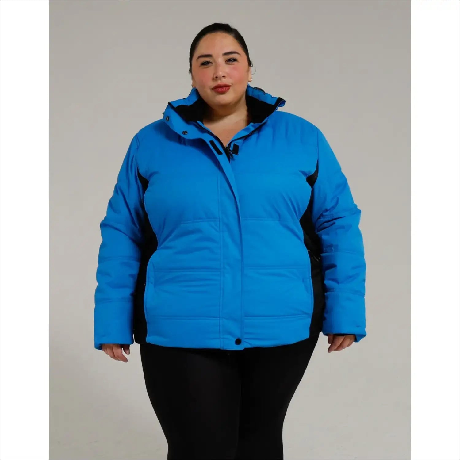Blue and black puffer jacket from Snow Country Outerwear Womens Aspen Ski Jacket Coat