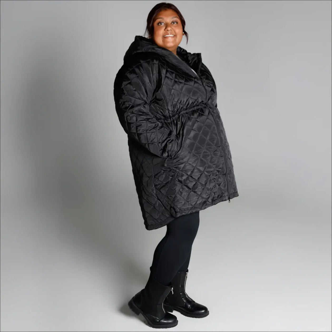 Women's Plus Size Quilted Long Jacket | Sizes 1X-6X – Snow