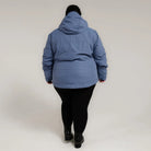 Blue hooded winter coat from Women’s Plus Size Insulated Snowboard Ski Jacket