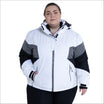 White gray and black hooded winter jacket from Snow Country Outerwear for women