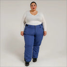 Blue snow pants from Snow Country Outerwear Women’s Plus Size Insulated Ski Pants