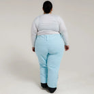 Light blue snow pants from Snow Country Outerwear for plus size women Ski pants
