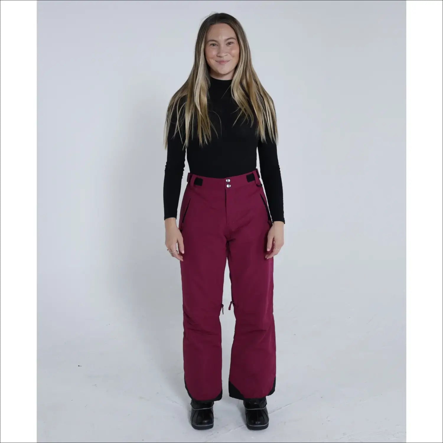 Maroon Ski Pants from Snow Country Outerwear Women’s Insulated Snowboarding Skiwear