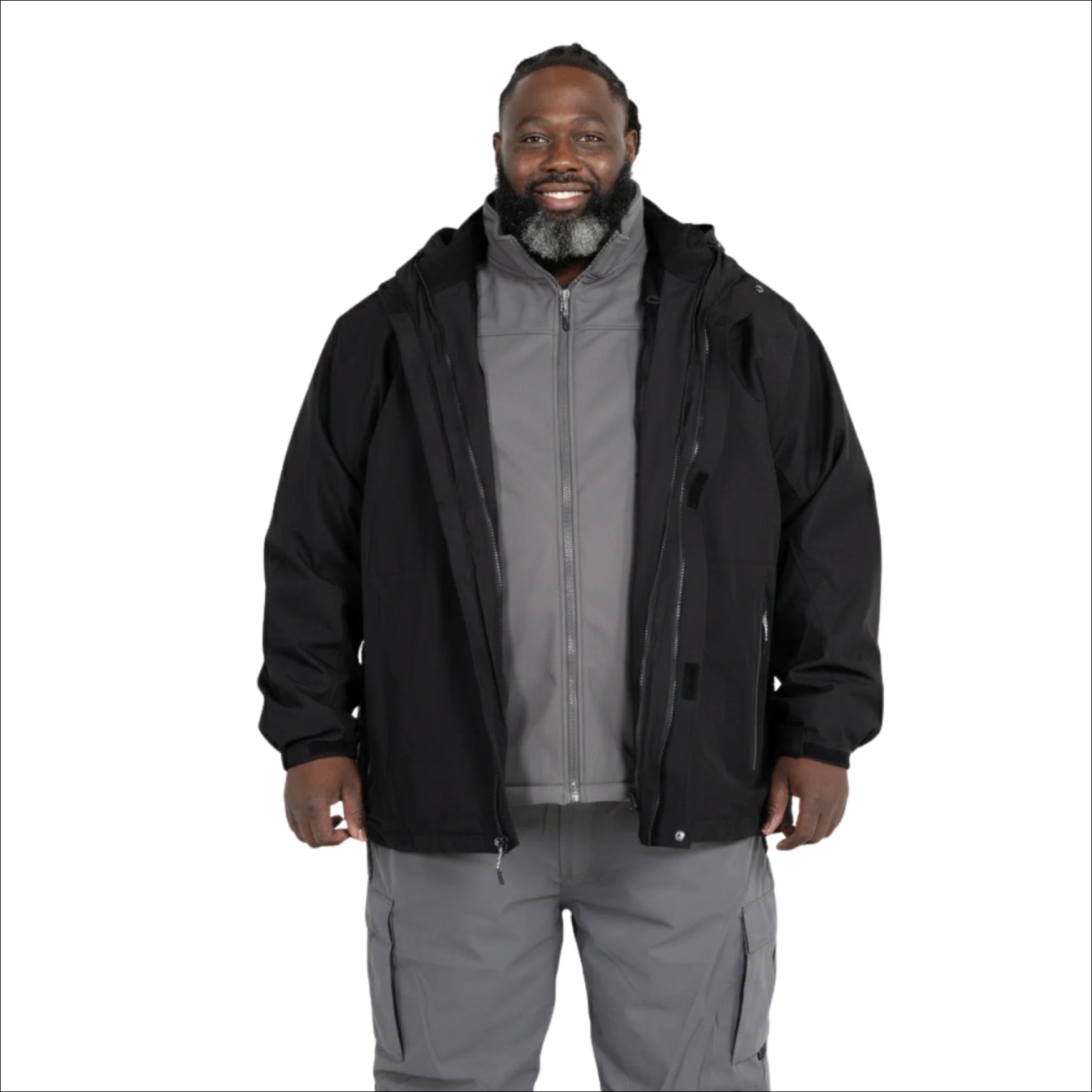Snow Country Outerwear Men's 3in1 Winter Coat Cascade 3XL-7XL
