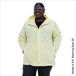 Women's Plus Size Rain Jacket – The POD - Packable, Lightweight, Waterproof, Sizes 1X–6X