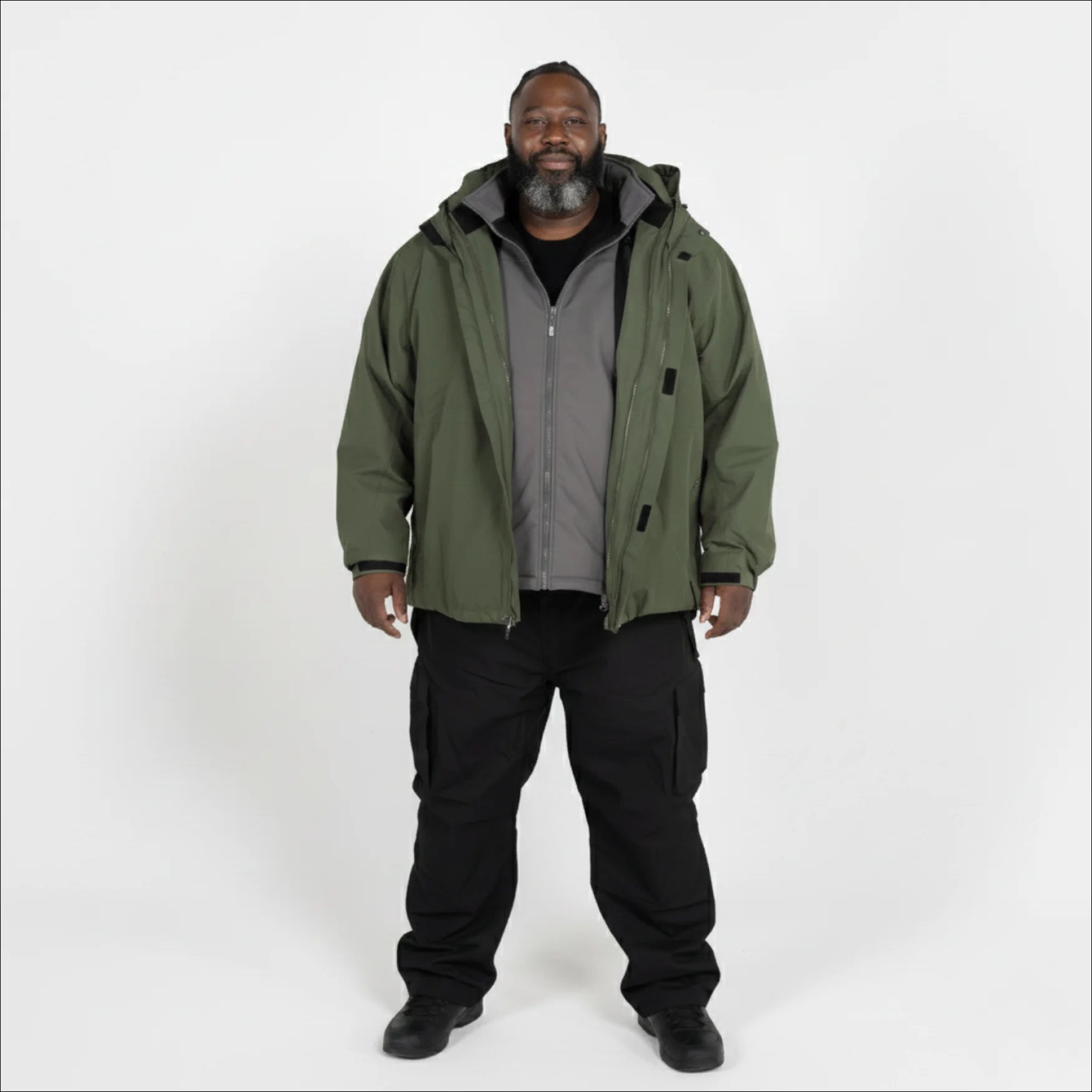 Snow Country Outerwear Men's 3in1 Winter Coat Cascade 3XL-7XL