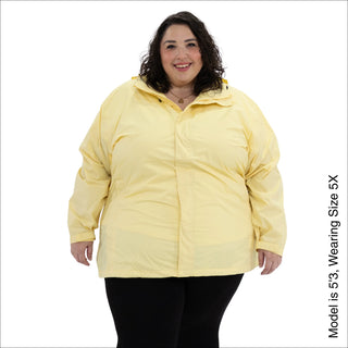 Women's Plus Size Rain Jacket – The POD - Packable, Lightweight, Waterproof, Sizes 1X–6X