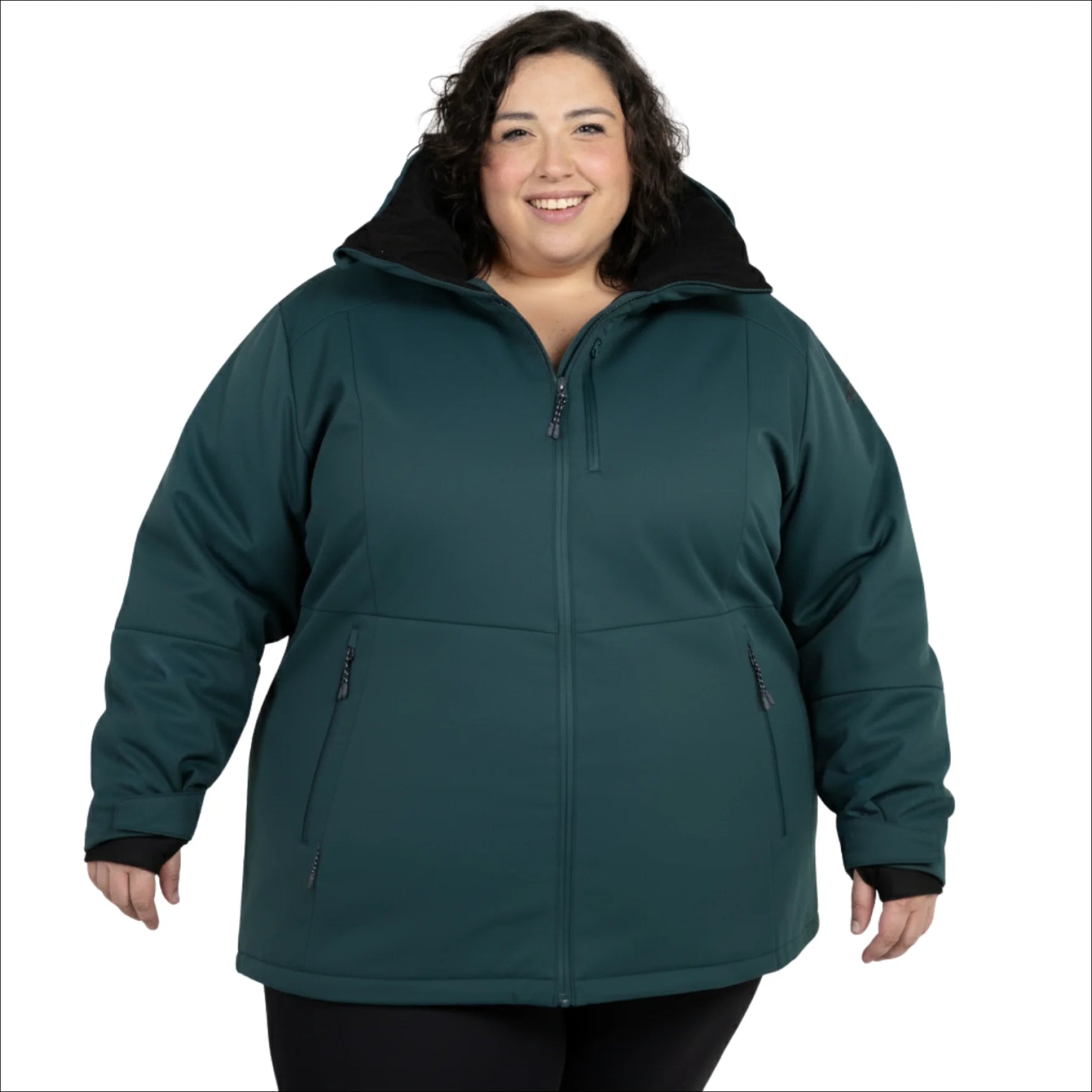 Snow Country Outerwear Women's Plus Size 1X-6X Heavy Insulated Winter Softshell Coat Siberian