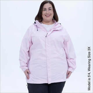 Women's Plus Size Rain Jacket – The POD - Packable, Lightweight, Waterproof, Sizes 1X–6X