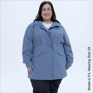 Women's Plus Size Rain Jacket & Trench Coat - The Berwick - Spring & Fall 1X-6X