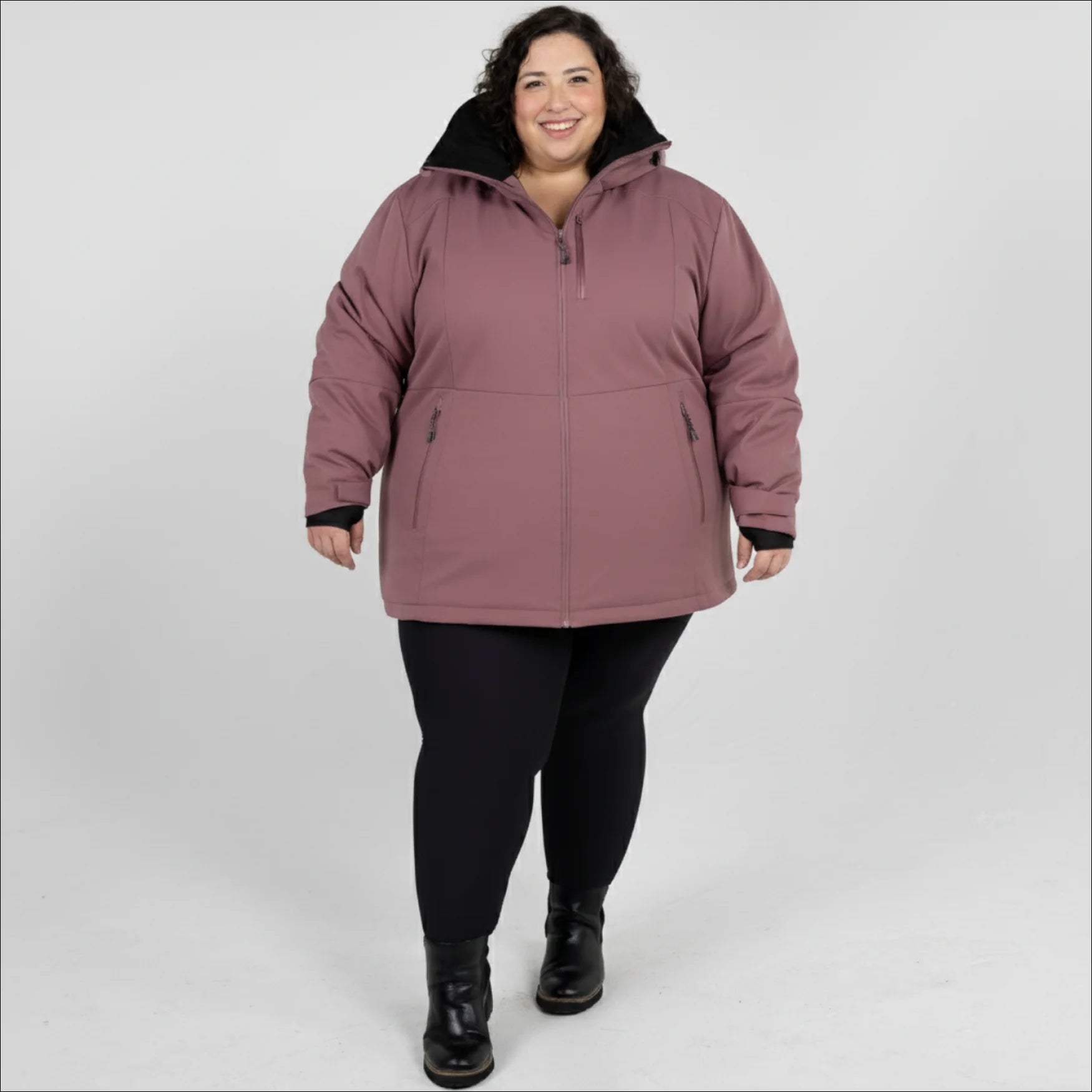Snow Country Outerwear Women's Plus Size 1X-6X Heavy Insulated Winter Softshell Coat Siberian