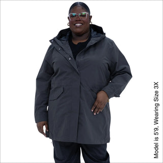 Women's Plus Size Rain Jacket & Trench Coat - The Berwick - Spring & Fall 1X-6X