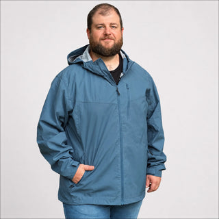 Mens Big Rain Jacket Waterproof Hooded 2XL-7XL Mystique