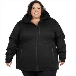 Snow Country Outerwear Women's Plus Size 1X-6X Heavy Insulated Winter Softshell Coat