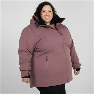 Snow Country Outerwear Women's Plus Size 1X-6X Heavy Insulated Winter Softshell Coat