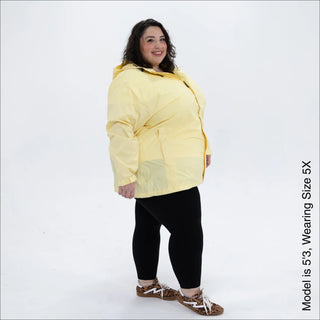 Women's Plus Size Rain Jacket – The POD - Packable, Lightweight, Waterproof, Sizes 1X–6X