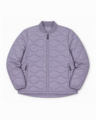 Lavender Swiss Systems women's plus size 3 in 1 winter jacket, removable quilted liner worn on its own, front