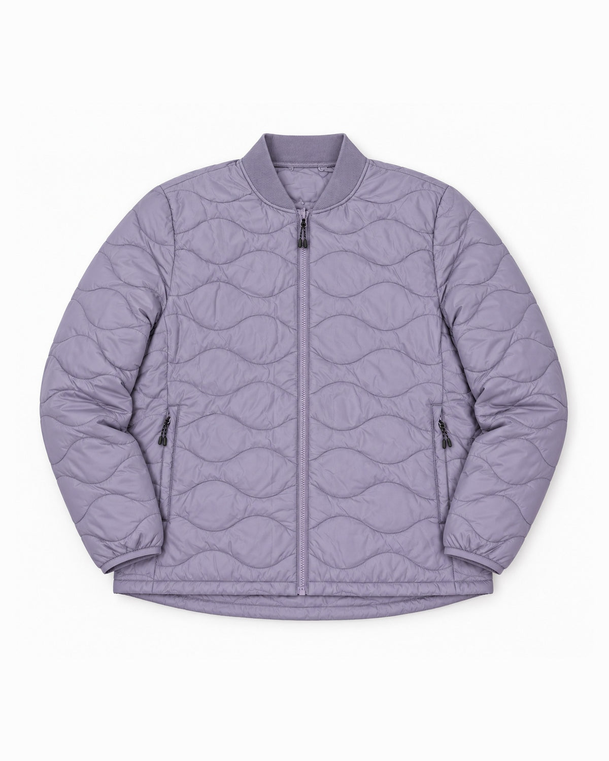 Lavender Swiss Systems women's plus size 3 in 1 winter jacket, removable quilted liner worn on its own, front