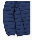 Navy Telluride quilted jacket from Snow Country Outerwear Mens Big and Tall, zip hand pocket and cuff detail, 2XL to 7XL