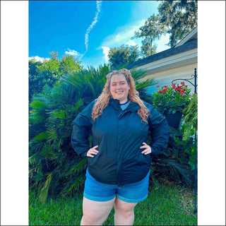 Women’s Plus Size Packable 1X-6X Windbreaker Rain Jacket
