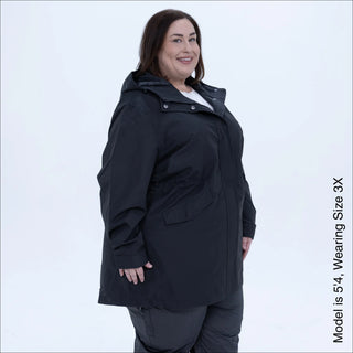 Women's Plus Size Rain Jacket & Trench Coat - The Berwick - Spring & Fall 1X-6X
