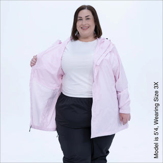 Women's Plus Size Rain Jacket – The POD - Packable, Lightweight, Waterproof, Sizes 1X–6X