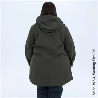 Women's Plus Size Rain Jacket & Trench Coat - The Berwick - Spring & Fall 1X-6X