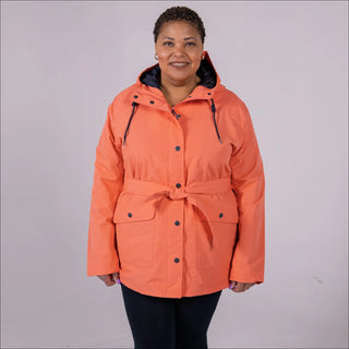 Snow Country Outerwear Women’s Rain Jacket  1X-4X Plus Size Short Trench Coat Manchester