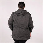 Camouflage hooded plus size rain jacket with printed windbreaker waterproof design