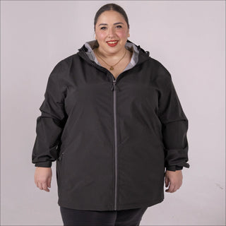 Women’s Plus Size 1X-6X Waterproof Rain Jacket Windbreaker coat Camden Spring Fall