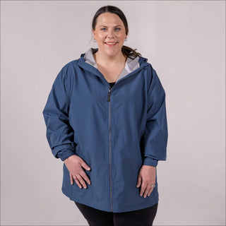 Women’s Plus Size 1X-6X Waterproof Rain Jacket Windbreaker coat Camden Spring Fall
