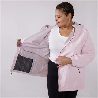 Women’s Plus Size 1X-6X Waterproof Rain Jacket Windbreaker coat Camden Spring Fall