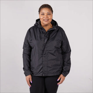 Women’s Plus Size Packable 1X-6X Windbreaker Rain Jacket