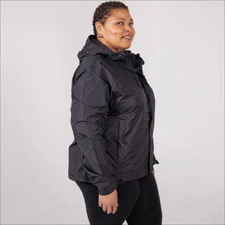 Women’s Plus Size Packable 1X-6X Windbreaker Rain Jacket
