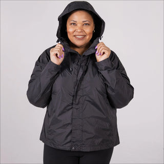 Women’s Plus Size Packable 1X-6X Windbreaker Rain Jacket