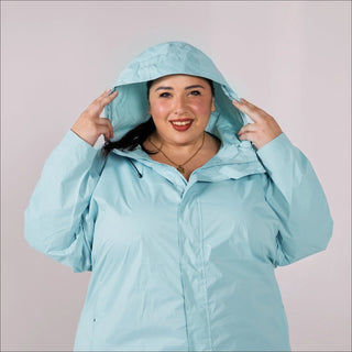 Women’s Plus Size Packable 1X-6X Windbreaker Rain Jacket