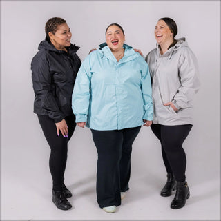 Women’s Plus Size Packable 1X-6X Windbreaker Rain Jacket