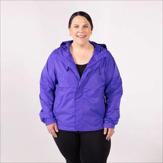 Women’s Plus Size Packable 1X-6X Windbreaker Rain Jacket