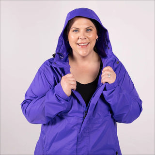 Women’s Plus Size Packable 1X-6X Windbreaker Rain Jacket