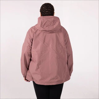 Women’s Plus Size 2X-6X Rain Jacket Windbreaker Windguard Hooded Coat