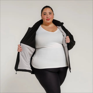 Women’s Plus Size 2X-6X Stretch Rain Jacket Windbreaker Coat Sabre